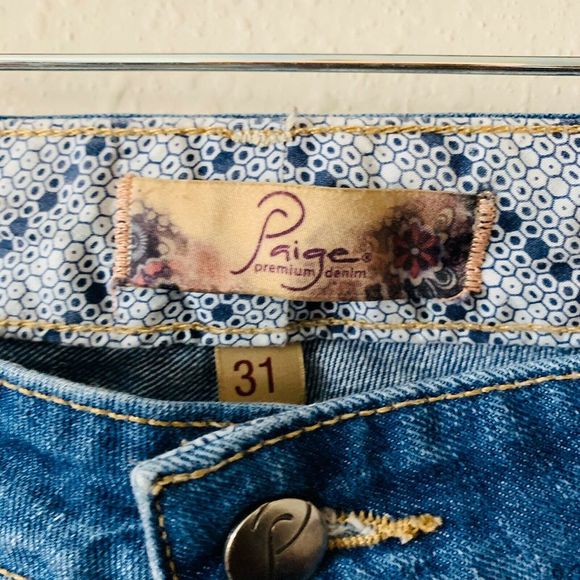 Paige Roxbury Denim Ankle Length Stretch Jeans - Picture 3 of 5